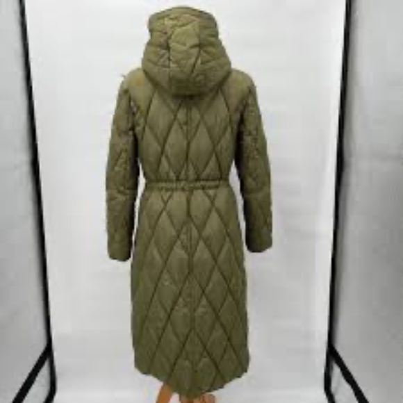 Donating to coat drive Not for Sale Kenneth Cole Olive Long Puffer Stadium - Picture 3 of 3